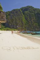 Playa de maya Beach en las islas Phi Phi, donde Leonardo di Caprio rodó la película La Playa