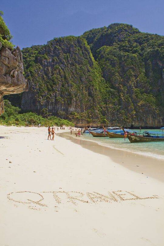 Playa de maya Beach en las islas Phi Phi, donde Leonardo di Caprio rodó la película La Playa