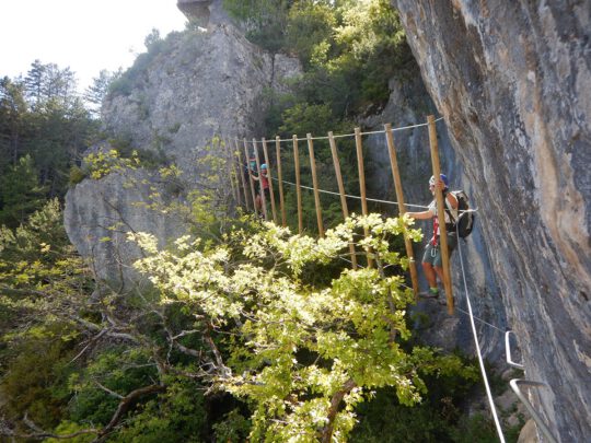 Diversos obstáculos del recorrido