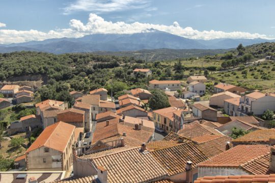 Vistas del macizo del Canigó desde Belesta