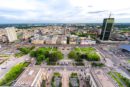 Panorámica de Varsovia desde la azotea del Palacio de la Cultura y la Ciencia