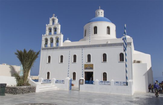 Pueblo de Oia en Santorini