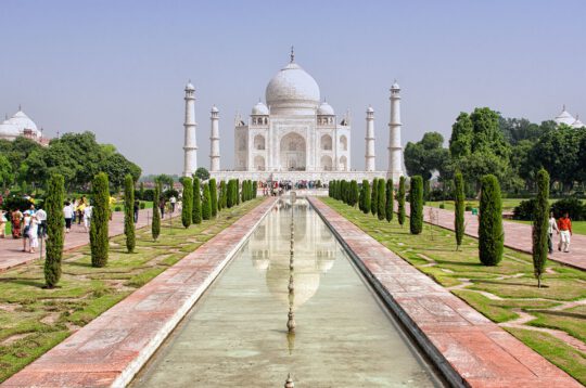 Gran panorámica del Taj Mahal